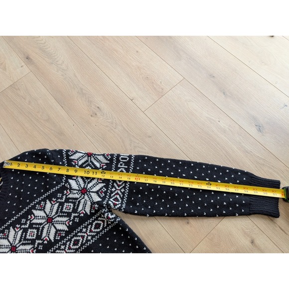 Polo Ralph Lauren Sweater Mens Large Fair Isle Snowflake Knit Crewneck Nordic - Picture 6 of 10